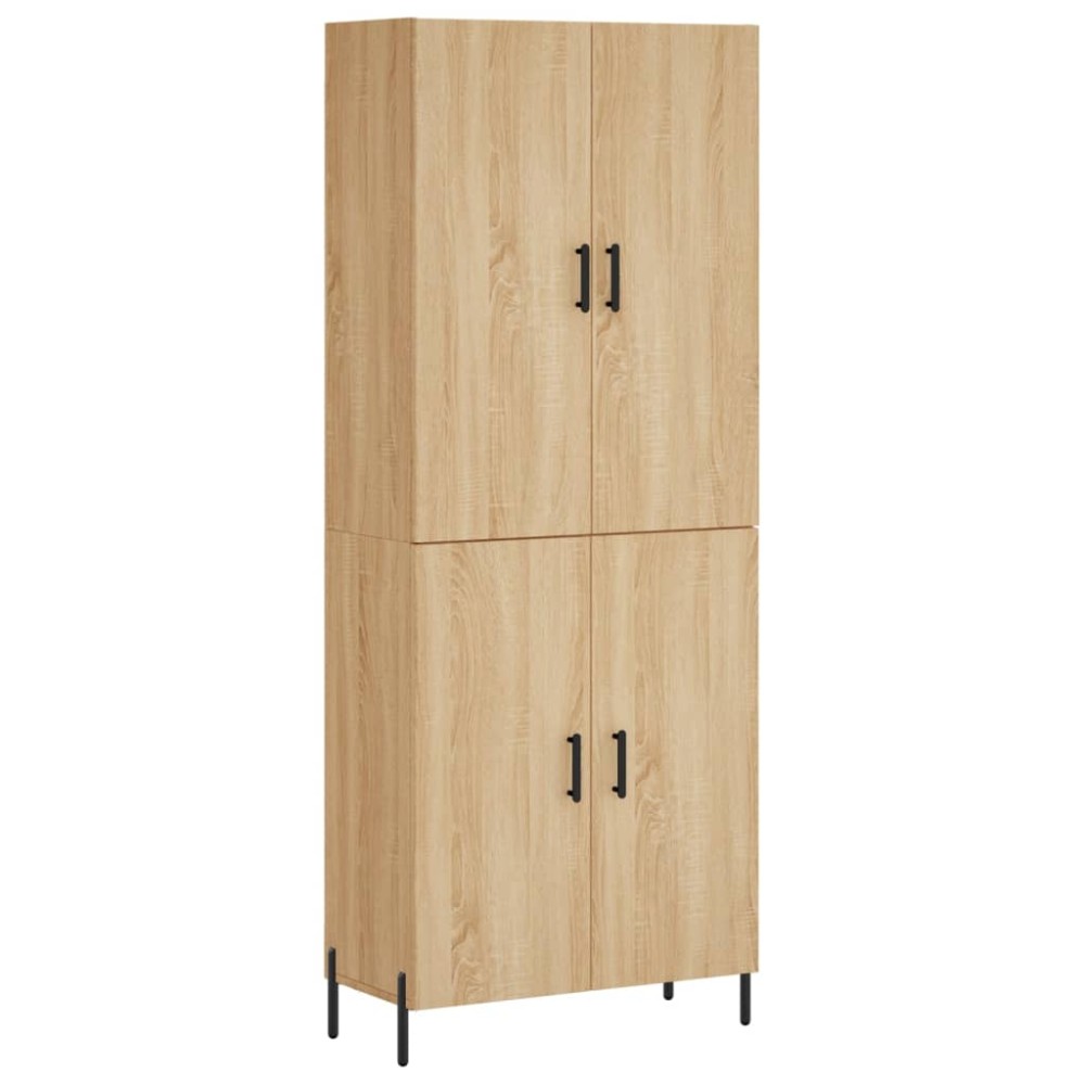 vidaXL Ντουλάπι Sonoma δρυς 69,5 x 34 x 180 εκ. από Επεξεργασμένο Ξύλο