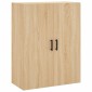 vidaXL Ντουλάπι Sonoma δρυς 69,5 x 34 x 180 εκ. από Επεξεργασμένο Ξύλο