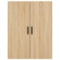 vidaXL Ντουλάπι Sonoma δρυς 69,5 x 34 x 180 εκ. από Επεξεργασμένο Ξύλο
