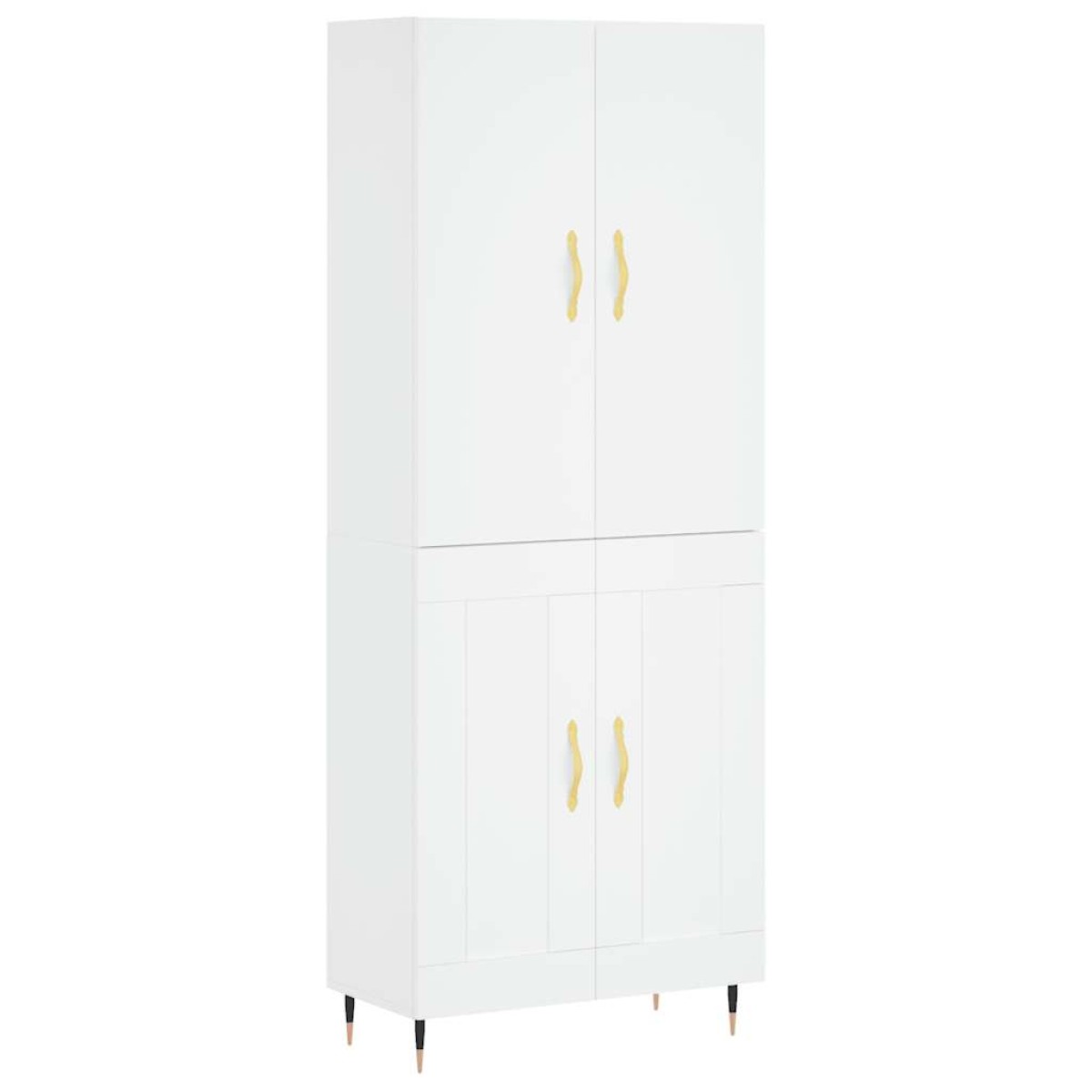 vidaXL Ντουλάπι Λευκό 69,5x34x180 εκ. από Επεξεργασμένο Ξύλο