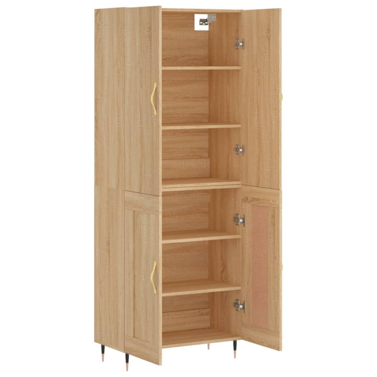 vidaXL Ντουλάπι Sonoma δρυς 69,5 x 34 x 180 εκ. από Επεξεργασμένο Ξύλο