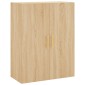 vidaXL Ντουλάπι Sonoma δρυς 69,5 x 34 x 180 εκ. από Επεξεργασμένο Ξύλο