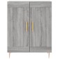 vidaXL Ντουλάπι Γκρι Sonoma 69,5 x 34 x 180 εκ. Επεξεργασμένο Ξύλο