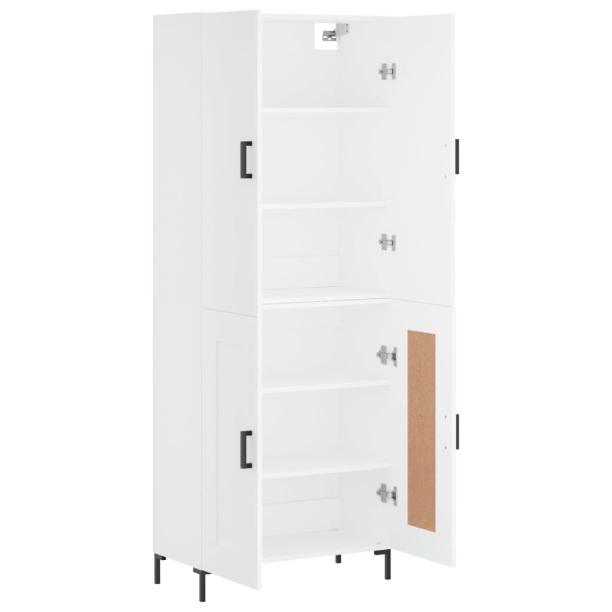 vidaXL Ντουλάπι Λευκό 69,5x34x180 εκ. από Επεξεργασμένο Ξύλο