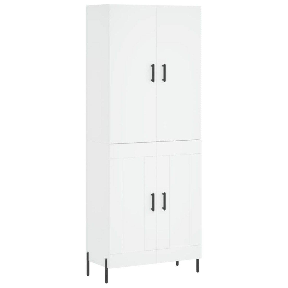 vidaXL Ντουλάπι Λευκό 69,5x34x180 εκ. από Επεξεργασμένο Ξύλο