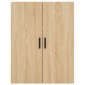 vidaXL Ντουλάπι Sonoma δρυς 69,5 x 34 x 180 εκ. από Επεξεργασμένο Ξύλο