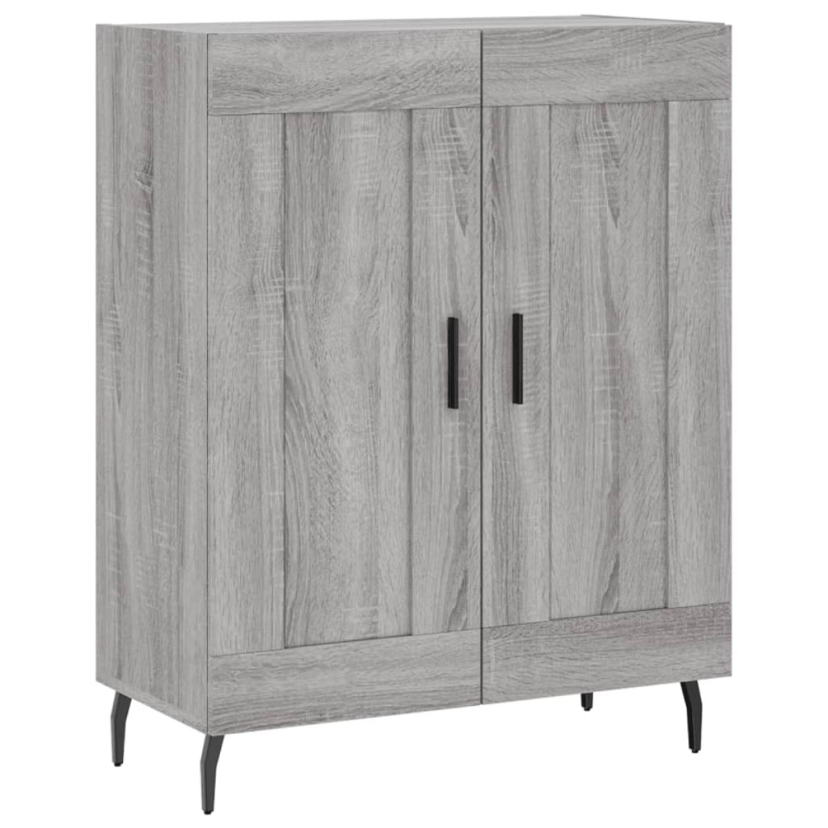 vidaXL Ντουλάπι Γκρι Sonoma 69,5 x 34 x 180 εκ. Επεξεργασμένο Ξύλο