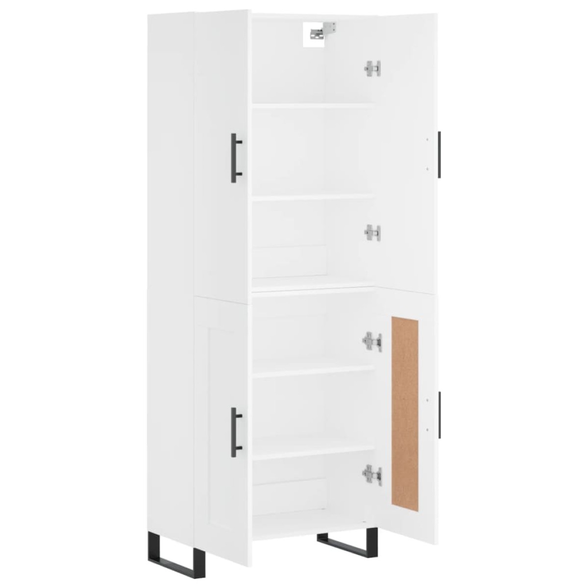 vidaXL Ντουλάπι Λευκό 69,5x34x180 εκ. από Επεξεργασμένο Ξύλο