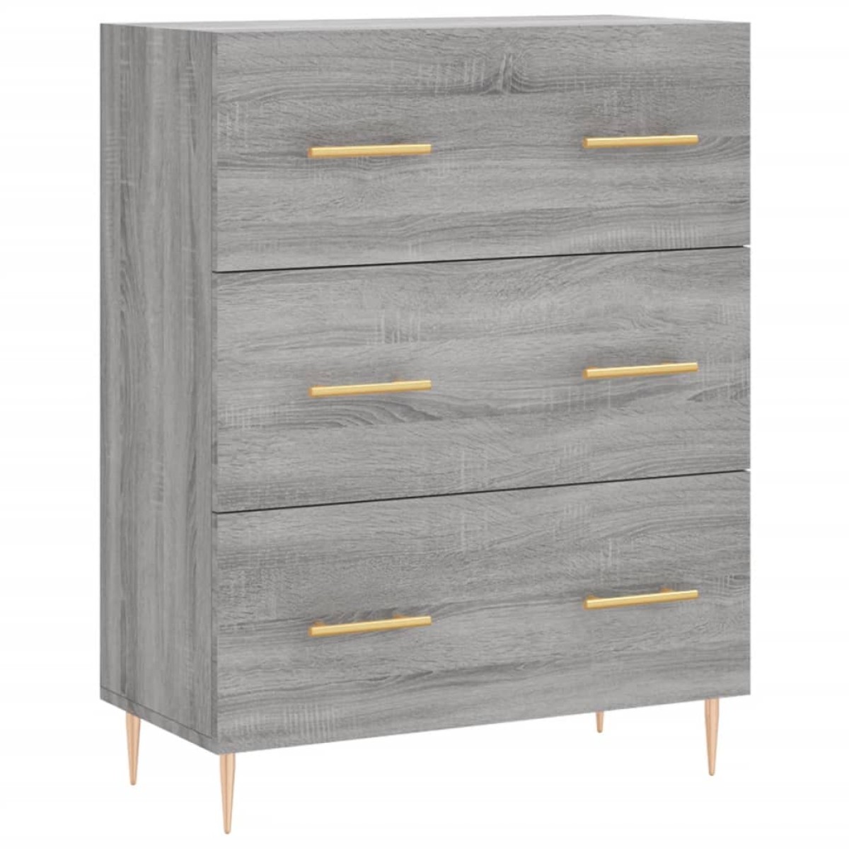 vidaXL Ντουλάπι Γκρι Sonoma 69,5 x 34 x 180 εκ. Επεξεργασμένο Ξύλο