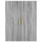 vidaXL Ντουλάπι Γκρι Sonoma 69,5 x 34 x 180 εκ. Επεξεργασμένο Ξύλο