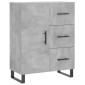 vidaXL Ντουλάπι Γκρι Σκυροδέματος 69,5x34x180 εκ. Επεξεργασμένο Ξύλο
