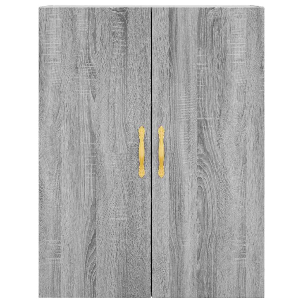 vidaXL Ντουλάπι Γκρι Sonoma 69,5 x 34 x 180 εκ. Επεξεργασμένο Ξύλο