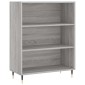 vidaXL Ντουλάπι Γκρι Sonoma 69,5 x 34 x 180 εκ. Επεξεργασμένο Ξύλο