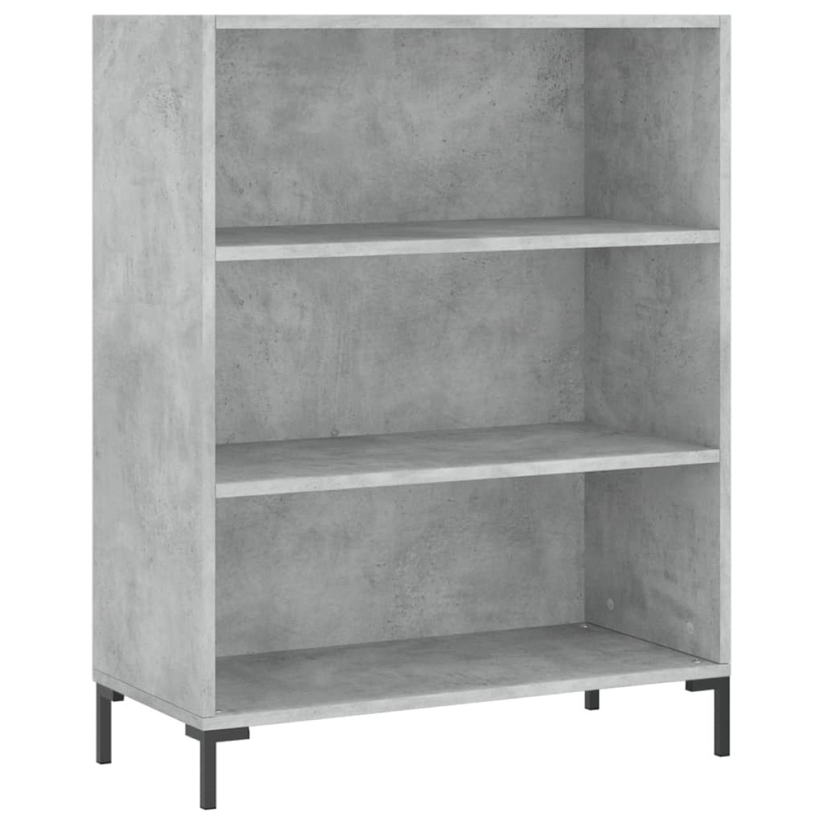 vidaXL Ντουλάπι Γκρι Σκυροδέματος 69,5x34x180 εκ. Επεξεργασμένο Ξύλο