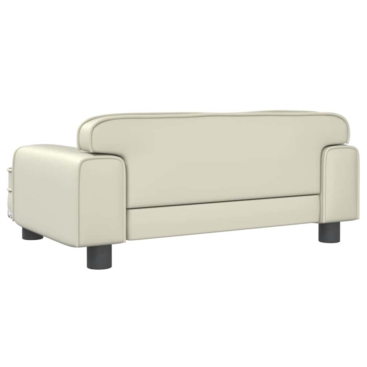 vidaXL Καναπές Παιδικός Κρεμ 70 x 45 x 30 εκ. από Συνθετικό Δέρμα