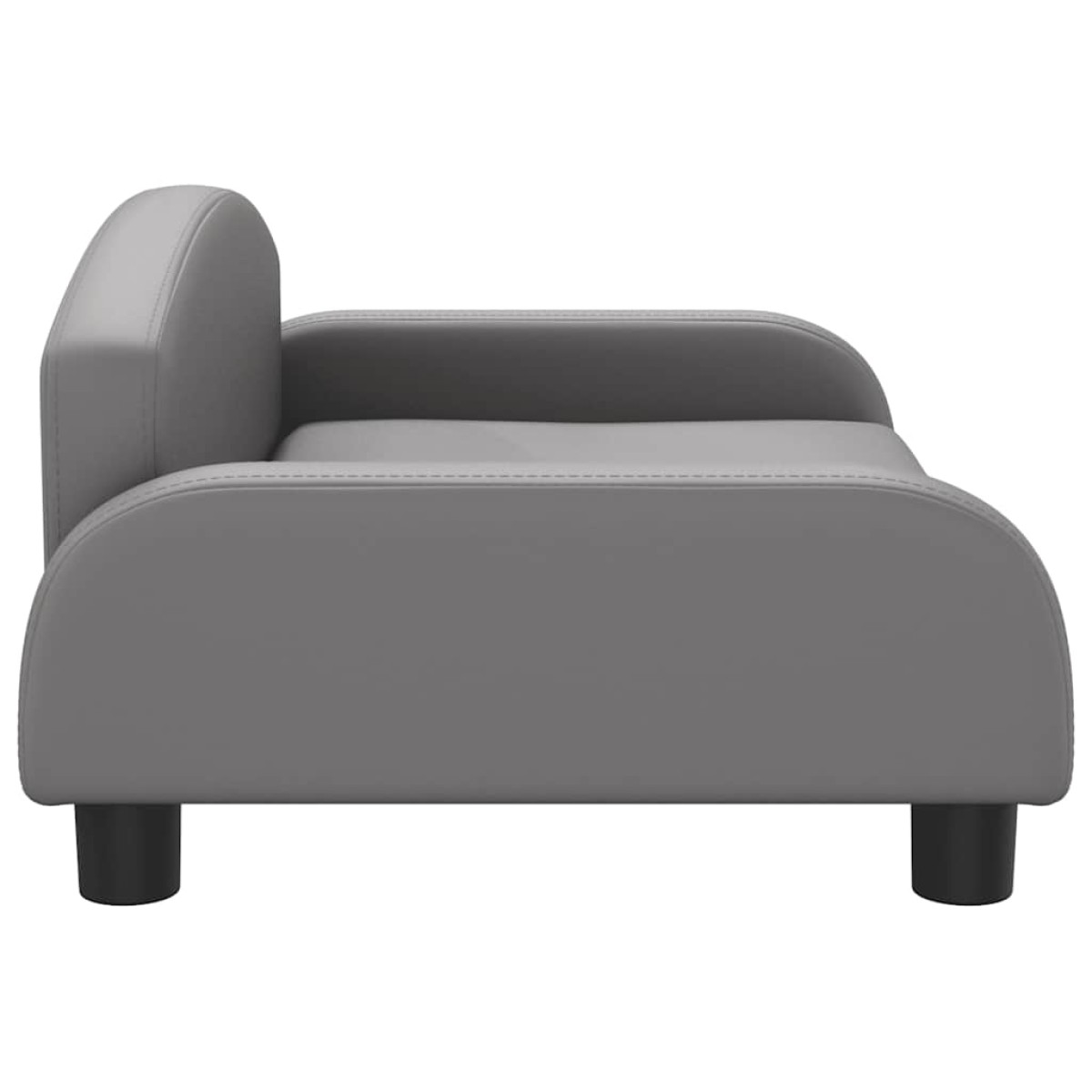 vidaXL Καναπές Παιδικός Γκρι 70 x 45 x 30 εκ. από Συνθετικό Δέρμα