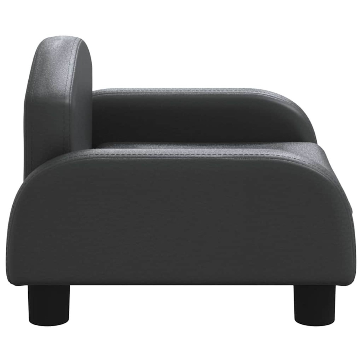vidaXL Καναπές Παιδικός Μαύρος 50 x 40 x 30 εκ. από Συνθετικό Δέρμα
