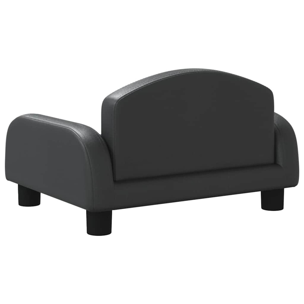 vidaXL Καναπές Παιδικός Μαύρος 50 x 40 x 30 εκ. από Συνθετικό Δέρμα