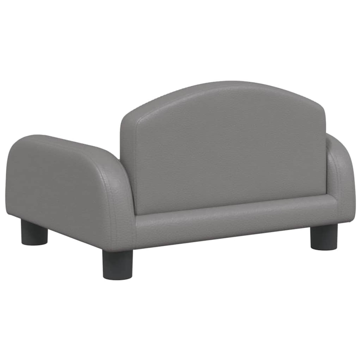 vidaXL Καναπές Παιδικός Γκρι 50x40x30 εκ. από Συνθετικό Δέρμα