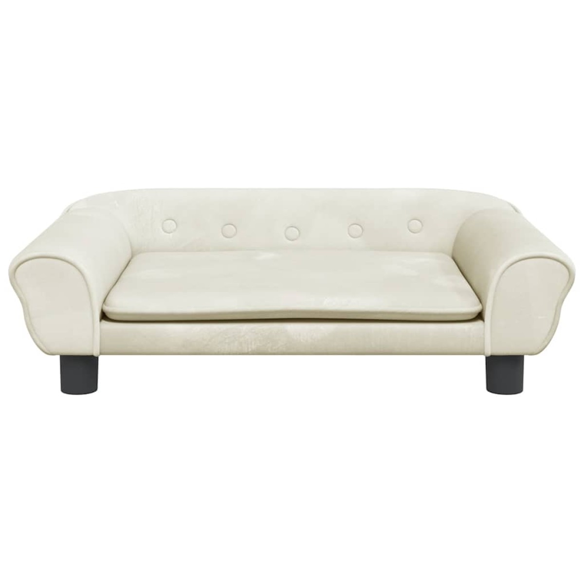 vidaXL Καναπές Παιδικός κρεμ 70x45x26 εκ. από Βελούδο