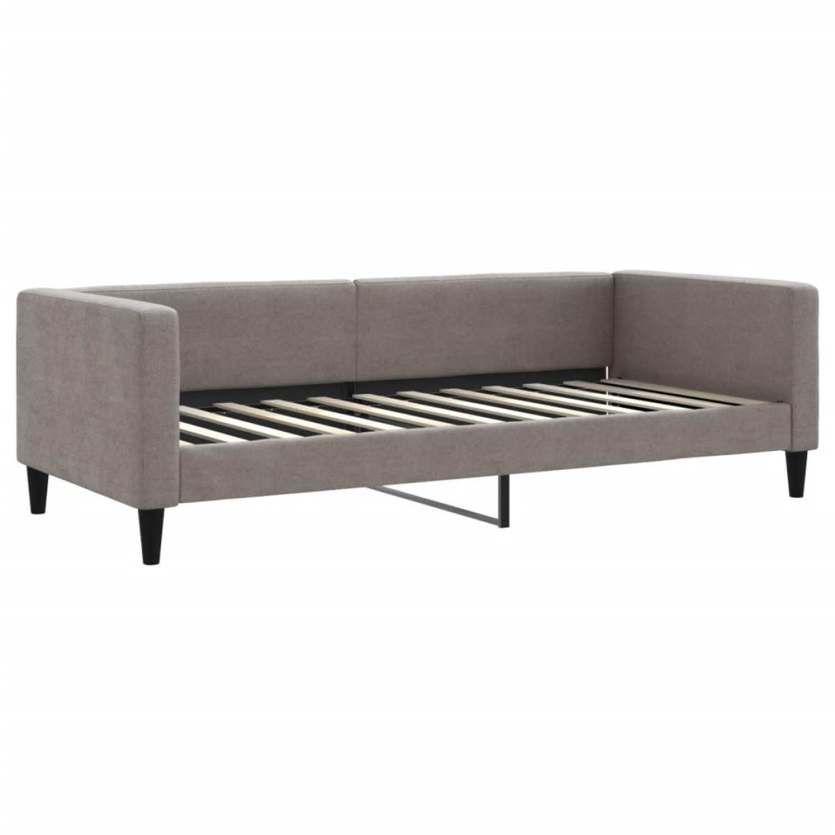 vidaXL Καναπές Κρεβάτι Συρόμενος Taupe 100x200εκ. Υφασμάτινος Συρτάρια