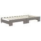 vidaXL Καναπές Κρεβάτι Συρόμενος Taupe 100x200εκ. Υφασμάτινος Συρτάρια