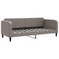 vidaXL Καναπές Κρεβάτι Συρόμενος Taupe 80x200 εκ. Υφασμάτινος Συρτάρια