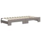 vidaXL Καναπές Κρεβάτι Συρόμενος Taupe 80x200 εκ. Υφασμάτινος Συρτάρια