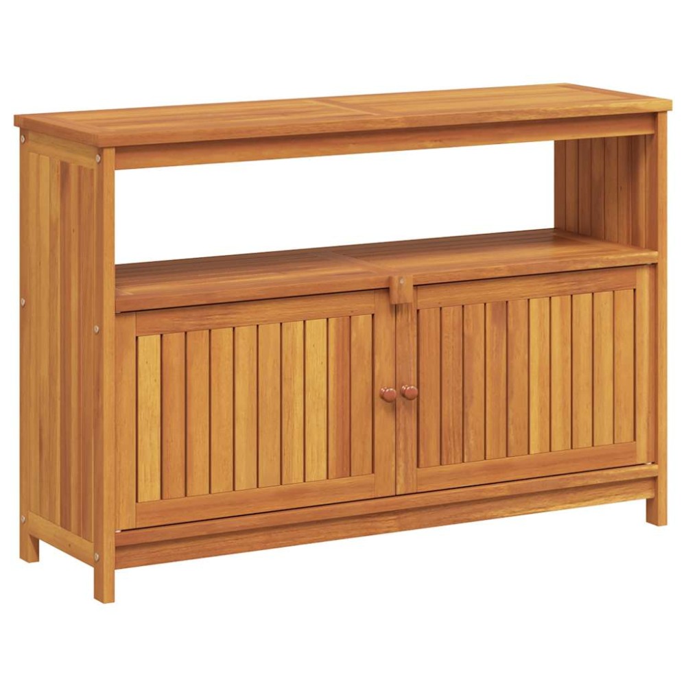 vidaXL Τραπέζι Κονσόλα Κήπου 110 x 35 x 75 εκ. από Μασίφ Ξύλο Ακακίας