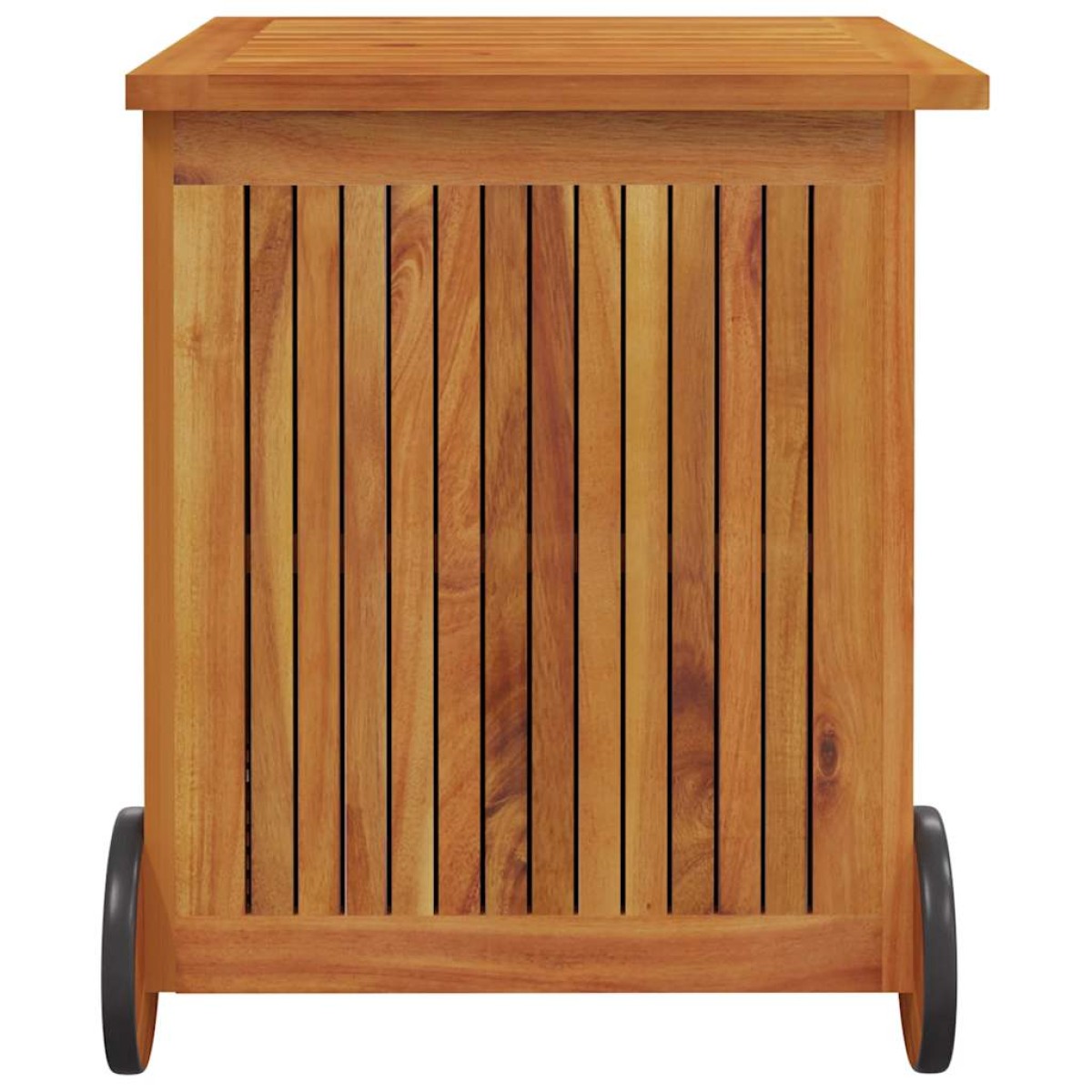 vidaXL Μπαούλο Αποθήκευσης Κήπου με Ρόδες 60x50x58 εκ. Μασίφ Ακακία