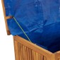 vidaXL Μπαούλο Αποθήκευσης Κήπου με Ρόδες 113x50x58 εκ. Μασίφ Ακακία