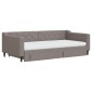vidaXL Καναπές Κρεβάτι Συρόμενος Taupe 100x200εκ. Υφασμάτινος Συρτάρια