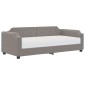 vidaXL Καναπές Κρεβάτι με Στρώμα Taupe 100 x 200 εκ. Υφασμάτινο