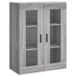 vidaXL Ντουλάπια Τοίχου 2 τεμ. Γκρι Sonoma από Επεξεργασμένο Ξύλο