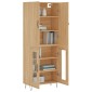 vidaXL Ντουλάπι Sonoma δρυς 69,5 x 34 x 180 εκ. από Επεξεργασμένο Ξύλο