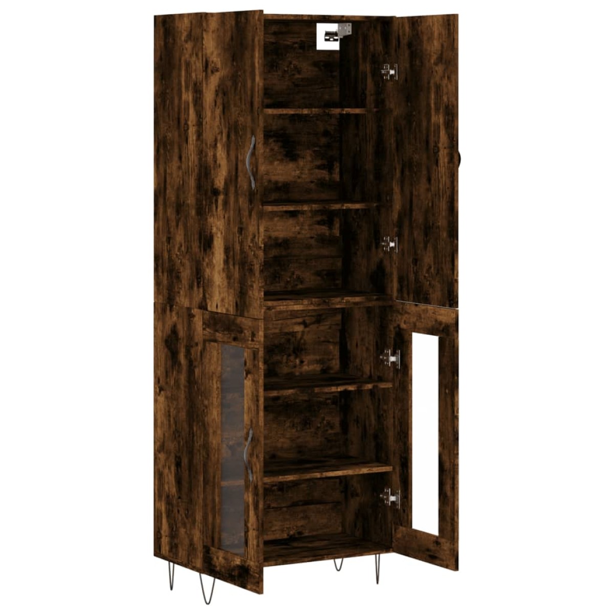 vidaXL Ντουλάπι Καπνιστή Δρυς 69,5x34x180 εκ. από Επεξεργασμένο Ξύλο