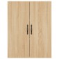 vidaXL Ντουλάπι Sonoma δρυς 69,5 x 34 x 180 εκ. από Επεξεργασμένο Ξύλο