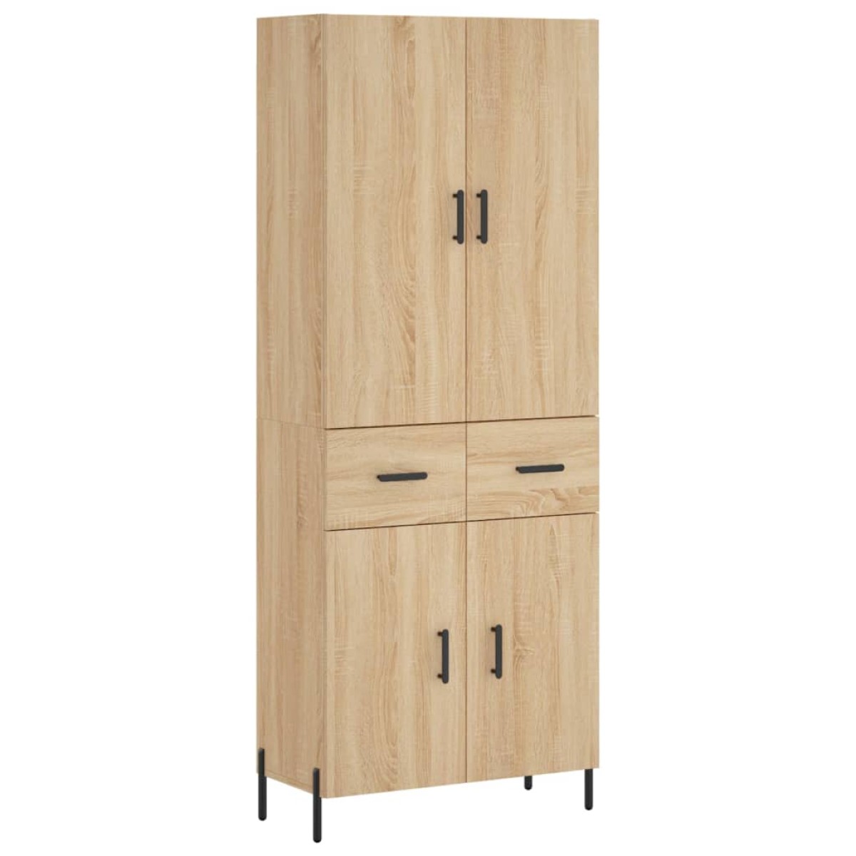 vidaXL Ντουλάπι Sonoma δρυς 69,5 x 34 x 180 εκ. από Επεξεργασμένο Ξύλο