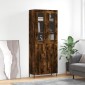 vidaXL Ντουλάπι Καπνιστή Δρυς 69,5x34x180 εκ. από Επεξεργασμένο Ξύλο