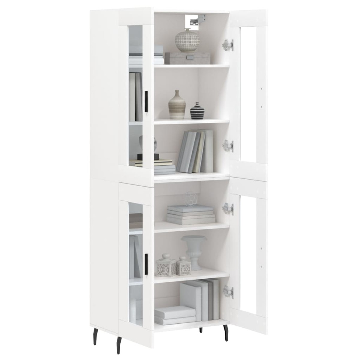 vidaXL Ντουλάπι Λευκό 69,5x34x180 εκ. από Επεξεργασμένο Ξύλο