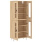 vidaXL Ντουλάπι Sonoma δρυς 69,5 x 34 x 180 εκ. από Επεξεργασμένο Ξύλο
