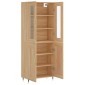 vidaXL Ντουλάπι Sonoma δρυς 69,5 x 34 x 180 εκ. από Επεξεργασμένο Ξύλο