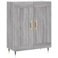 vidaXL Ντουλάπι Γκρι Sonoma 69,5 x 34 x 180 εκ. Επεξεργασμένο Ξύλο