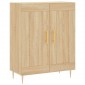 vidaXL Ντουλάπι Sonoma δρυς 69,5 x 34 x 180 εκ. από Επεξεργασμένο Ξύλο