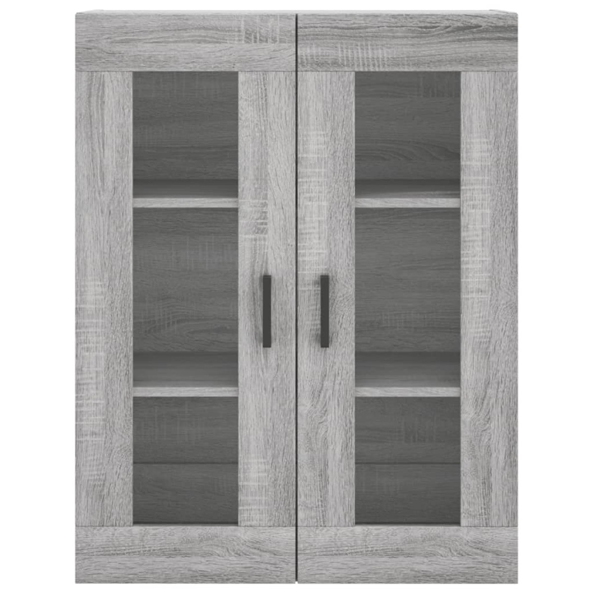 vidaXL Ντουλάπι Γκρι Sonoma 69,5 x 34 x 180 εκ. Επεξεργασμένο Ξύλο