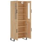 vidaXL Ντουλάπι Sonoma δρυς 69,5 x 34 x 180 εκ. από Επεξεργασμένο Ξύλο