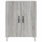 vidaXL Ντουλάπι Γκρι Sonoma 69,5 x 34 x 180 εκ. Επεξεργασμένο Ξύλο