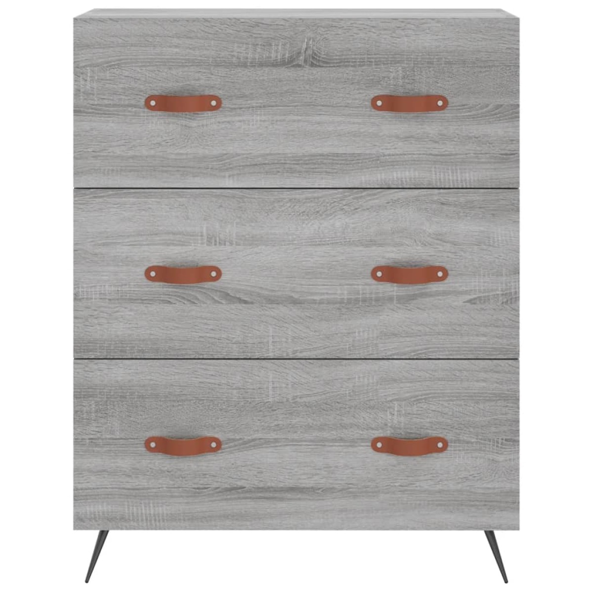 vidaXL Ντουλάπι Γκρι Sonoma 69,5 x 34 x 180 εκ. Επεξεργασμένο Ξύλο