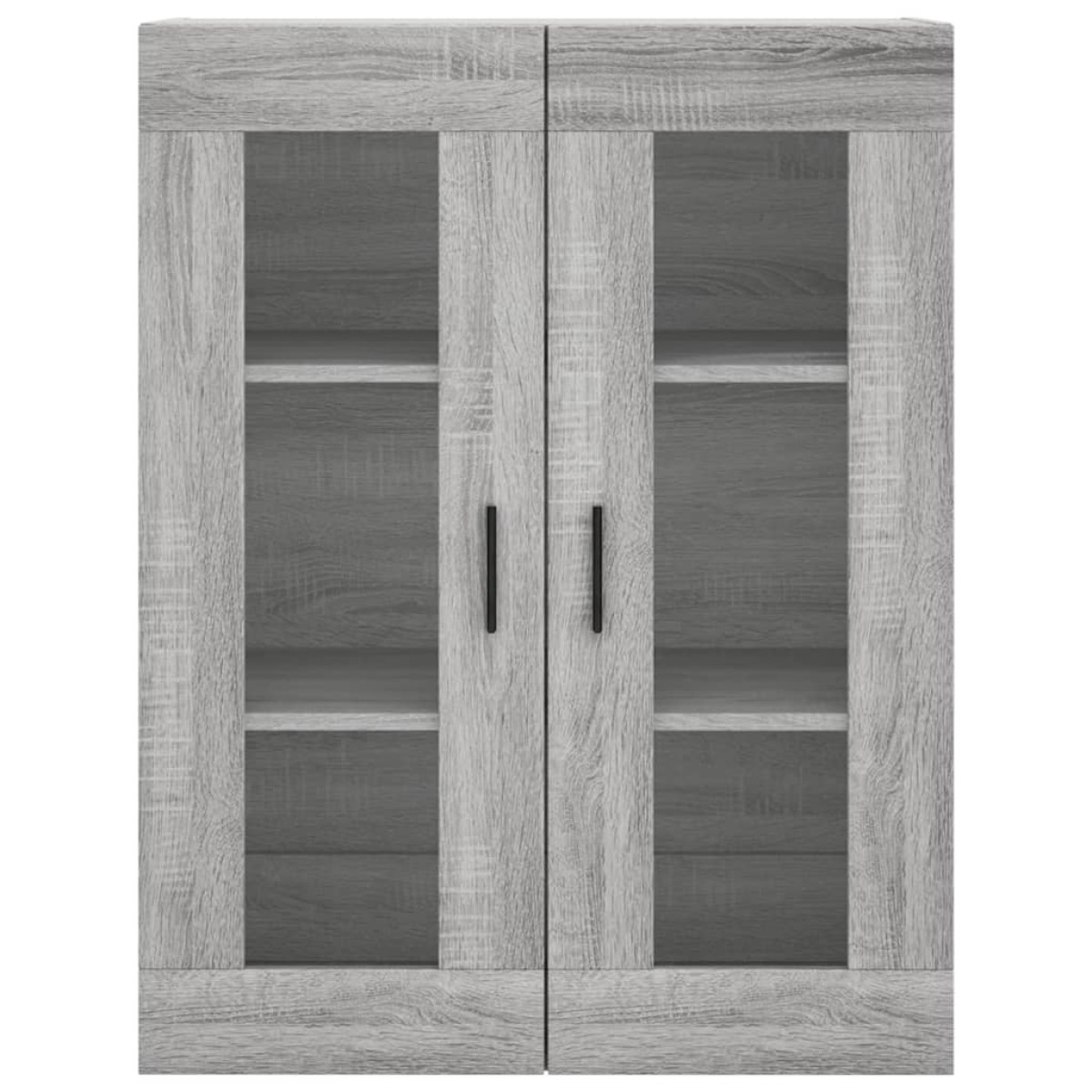 vidaXL Ντουλάπι Γκρι Sonoma 69,5 x 34 x 180 εκ. Επεξεργασμένο Ξύλο