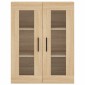 vidaXL Ντουλάπι Sonoma δρυς 69,5 x 34 x 180 εκ. από Επεξεργασμένο Ξύλο